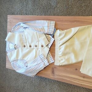 NWT ~ Van Heusen Kids Matching Set in Beige and Plaid